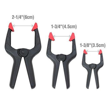 Workpro 16Piece Nylon Spring Clamp Set4Pc 612 6Pc 412 6Pc 338 For Woodworking Photography Studios And Diy Wor