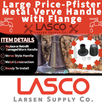 Lasco 019141Ob Handle With Index Button Indicators Flange And Nipple For Pricepfister Verve Large Oil Rubbed Bronze