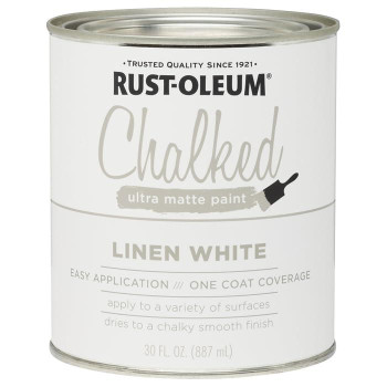 Rustoleum 1 Qt Brands 285140 Linen White Chalked Ultra Matte Paint 30 Fl Oz Pack Of 1