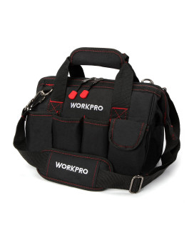 Workpro 12Inch Close Top Wide Mouth Storage Tool Bag W081020A