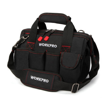 Workpro 12Inch Close Top Wide Mouth Storage Tool Bag W081020A