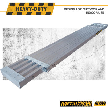 Metaltech Mpep7000Al Telescopic Aluminum Plank Board 6 To 9Ft Adjustable Work Platform For Step Ladders And Sawhorses Work