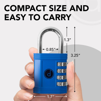 Padlock 4 Digit Combination Lock For Gym School Locker Outdoor Gate Shed Fence And Storage Combo Luggage Lock Locker Lo