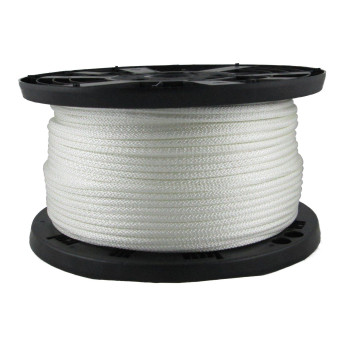 Qnr 14 Inch Knotrite Nylon Rope 500 Foot Spool 100 Nylon Solid Braid Dyeable Industrial Grade High Uv And Abrasion