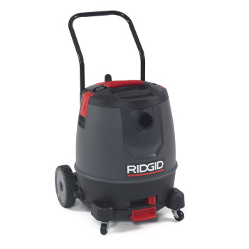 Ridgid 50338 1650Rv Motoronbottom Wet Dry Vacuum 16Gallon Shop Vacuum With Cart 65 Peak Hp Motor Large Wheels Pro Hose