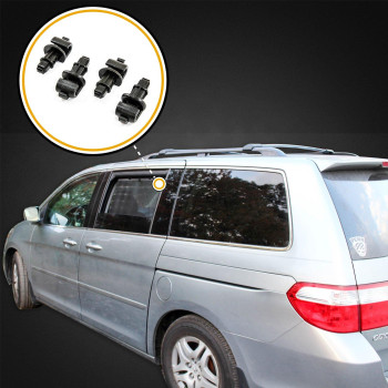 Red Hound Auto 20052010 Compatible With Honda Odyssey Black 4 Sun Shade Hook Sliding Door Clip Kit