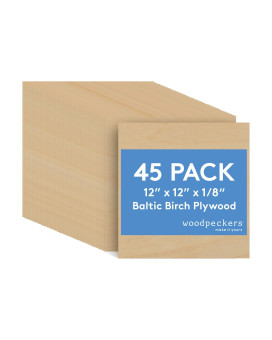 3 Mm Baltic Birch Plywood 18 X 12 X 12 Inch Box Of 45 Bbb Grade Craft Wood Stronger Than Basswood Sheets For Laser Cnc Cut