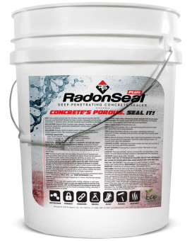 Radonseal Plus Deeppenetrating Concrete Sealer Basement Waterproofing Radon Mitigation In One Seals Concrete Against Water