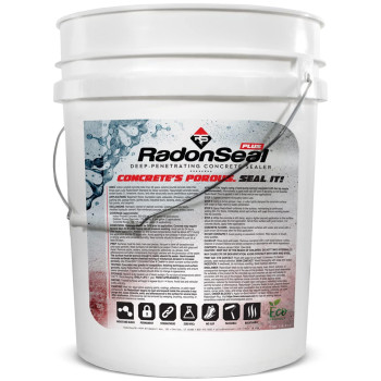 Radonseal Plus Deeppenetrating Concrete Sealer Basement Waterproofing Radon Mitigation In One Seals Concrete Against Water