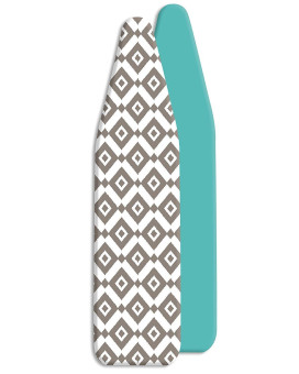 Whitmor Reversible Ironing Board Cover And Pad Diamonds Turquoise 540X150