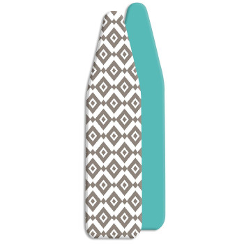 Whitmor Reversible Ironing Board Cover And Pad Diamonds Turquoise 540X150