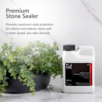 More Premium Stone Sealer Waterbased Protectant Granite Marble Concrete Grout Sealer For Indoor Outdoor Use Prote