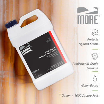 More Premium Stone Sealer Waterbased Protectant Granite Marble Concrete Grout Sealer For Indoor Outdoor Use Prote