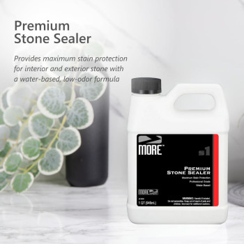 More Premium Stone Sealer Waterbased Protectant Granite Marble Concrete Grout Sealer For Indoor Outdoor Use Prote