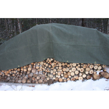 Dry Top 60812 Canvas Tarp 8X12 Feet Olive Green Drab