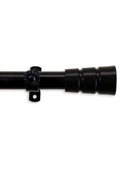 Rio Curtain Rod 66120 Inch Black