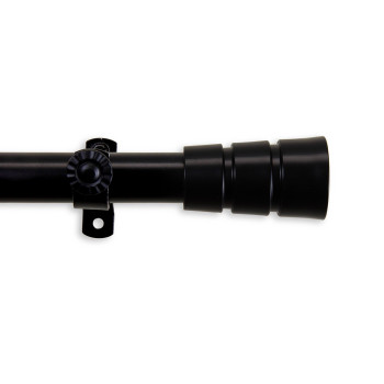 Rio Curtain Rod 66120 Inch Black