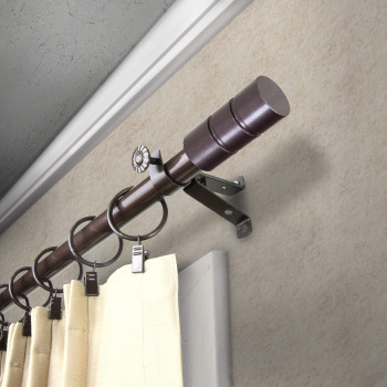 Theo Curtain Rod 120170 Inch Cocoa