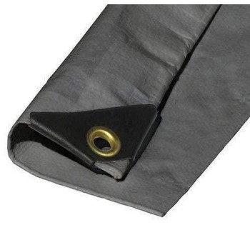 12X24 Extra Heavy Duty 12 Mil Silver Tarp 3 Ply Coated Reinforced Canopy 6 Oz 3 Layer Finished Size 116 X 236