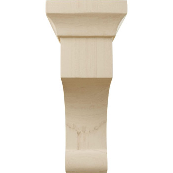 Ekena Millwork Bktw02X04X06Gorw Small Gomez Wood Wood Brackets 2 12W X 4D X 6H Rubberwood