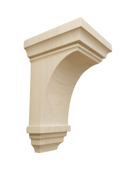 Ekena Millwork Corw03X03X06Jerw Mini Jefferson Wood Corbels 3 12W X 3 34D X 6H Rubberwood