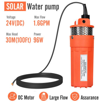 Ecoworthy 24V Submersible Deep Well Water Pump With 10Ft Cable 16Gpm 4 5A Max Lift 230Ft70M Dc Pumpalternative Energy So