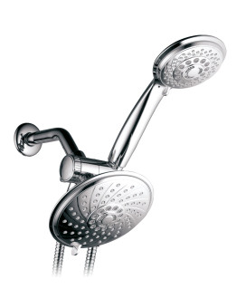 Hotelspa 30 Setting 6 Rainfall Shower Head And Handheld Shower Dual 3Way Shower Combo With Extra Long Premium 6 Ft Stainless