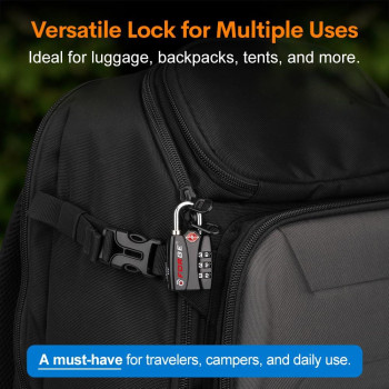 Forge Tsa Approved Luggage Locks Black 2 Pk