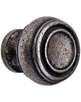 Mng Hardware 85064 Balance Cabinet Knob 125 Inch Distressed Pewter