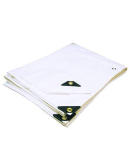 12X24 Extra Heavy Duty White Tarp