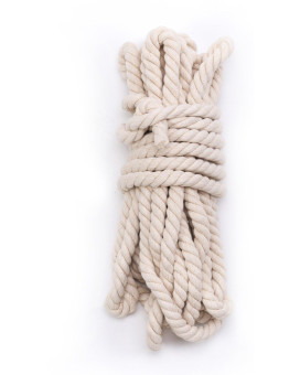 Tosnail 33 Feet 58 Natural Triplestrand Twisted Cotton Rope