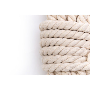 Tosnail 33 Feet 58 Natural Triplestrand Twisted Cotton Rope