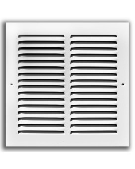 Hvac Premium 12 X 16 Return Air Grille Sidewall And Ceiling Hvac Vent Duct Cover Diffuser White Outer Dimensions 13