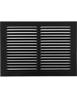 Hvac Premium 12W X 12H Steel Return Air Grilles Sidewall And Ceiling Hvac Duct Cover Black Outer Dimensions 1375W