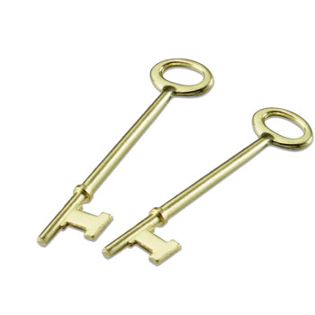 Lucky Line Skeleton Key For Lever Antique Doors Locks 2 Pack Flat Tip 87002