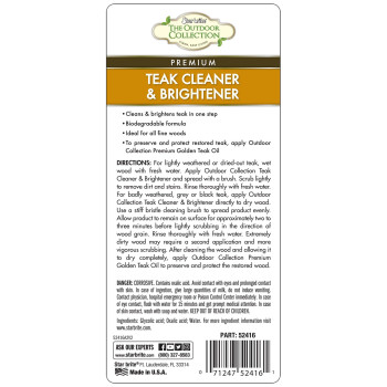 Star Brite The Outdoor Collection Teak Cleaner Brightener 16 Oz