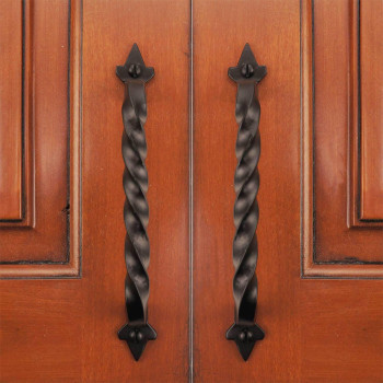 Iron Valley 6 Twist Cabinet Handle Pull 25 Pack Solid Cast Iron