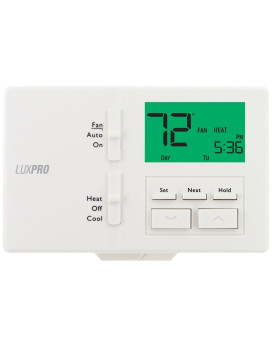 Lux Pro P711 Programmable 7 Day Thermostat For Home Use 1 Heat 1 Cool