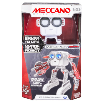 Meccanoerector Micronoid Red Socket Programmable Robot Building Kit