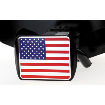 Everhitch Usa Stainless Steel Embossed Flag Metal Hitch Cover Fits 2 Receivers