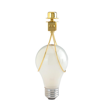 Creative Hobbies Lamp Shade Light Bulb Clip Adapter Clip On With Shade Attaching Finial Top Gold Color