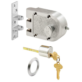 Segal Se 15328 Single Cylinder Deadbolt In Bronze Construction 412 In Brushed Chrome Single Pack