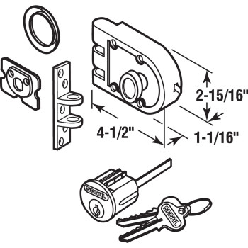 Segal Se 15328 Single Cylinder Deadbolt In Bronze Construction 412 In Brushed Chrome Single Pack