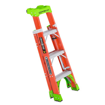 Louisville Ladder 12Foot Fiberglass Cross Step Ladder 300Pound Load Capacity Type Ia Fxs1512