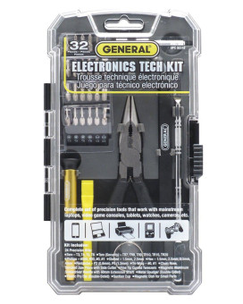 General Tools 661 Electronics Tech Repair Kit 32 Piece