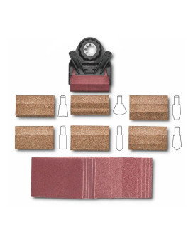 Fein 22Piece Profile Sanding Set Ideal For Precise Sanding In Grooves And On External Radii Starlock Plus Mount 638100310