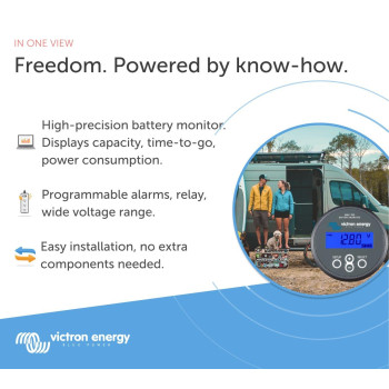 Victron Energy Bmv700 Battery Monitor With Shunt Display 6595 Vdc Grey