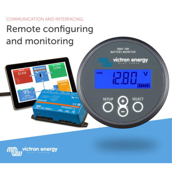 Victron Energy Bmv700 Battery Monitor With Shunt Display 6595 Vdc Grey