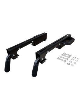 Powertec Mt4000Mba Miter Saw Stand Mounting Brackets Set Of 2 Fits Ryobi Black And Decker Craftsman And Kobalt Miter Saw St