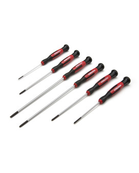 Steelman Precision Steel Shaft 6Piece Long Electronics Screwdriver Set Variety Of Slottedphillips Sizes Swivelhead Magneti